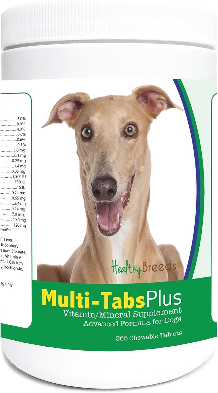 Healthy Breeds Greyhound Italiano Multivitaminas Plus Comprimidos Masticables 365 Unidades