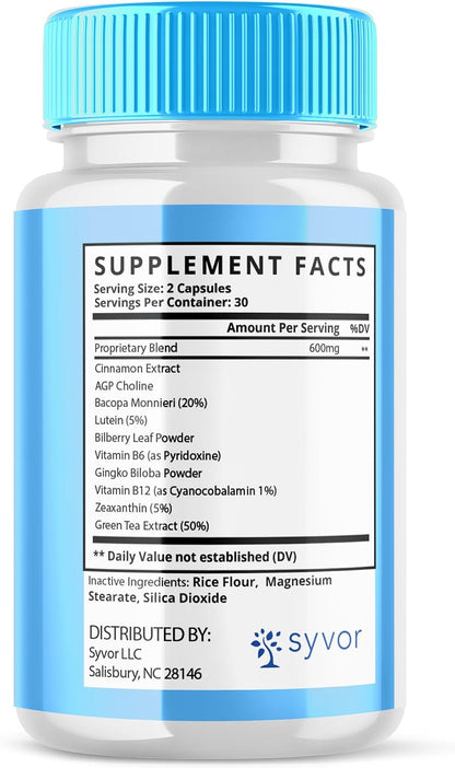Memo Defender - Brain Support Advanced Supplement (60 Cápsulas)