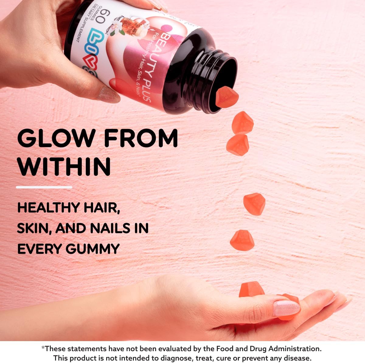LIVS Beauty Plus Gummy Vitamins - Biotin Gummies for Hair, Skin and Nails