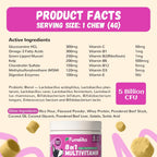 Furrolika Multivitamínico Masticable para Perros - 60 unidades - Apoyo para Articulaciones, Digestión y Piel