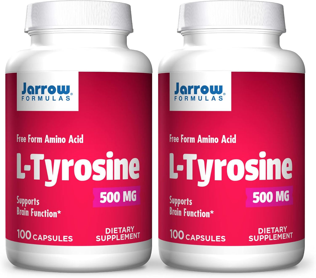 Jarrow Formulas L-Tirosina 500 mg - 200 Cápsulas (Pack de 2)