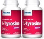 Jarrow Formulas L-Tirosina 500 mg - 200 Cápsulas (Pack de 2)