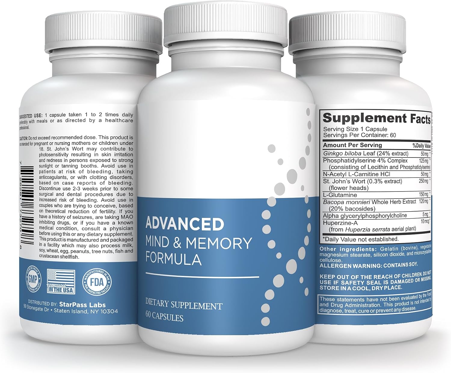 Advanced Memory Formula Extreme Brain Booster – 180 Cápsulas (3 Paquetes)