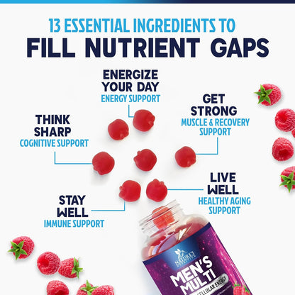 Multivitamínico para Hombres en Gominolas - – Vitaminas del grupo B (B6, B12, Biotina, Ácido fólico): Contribuyen – Image 7