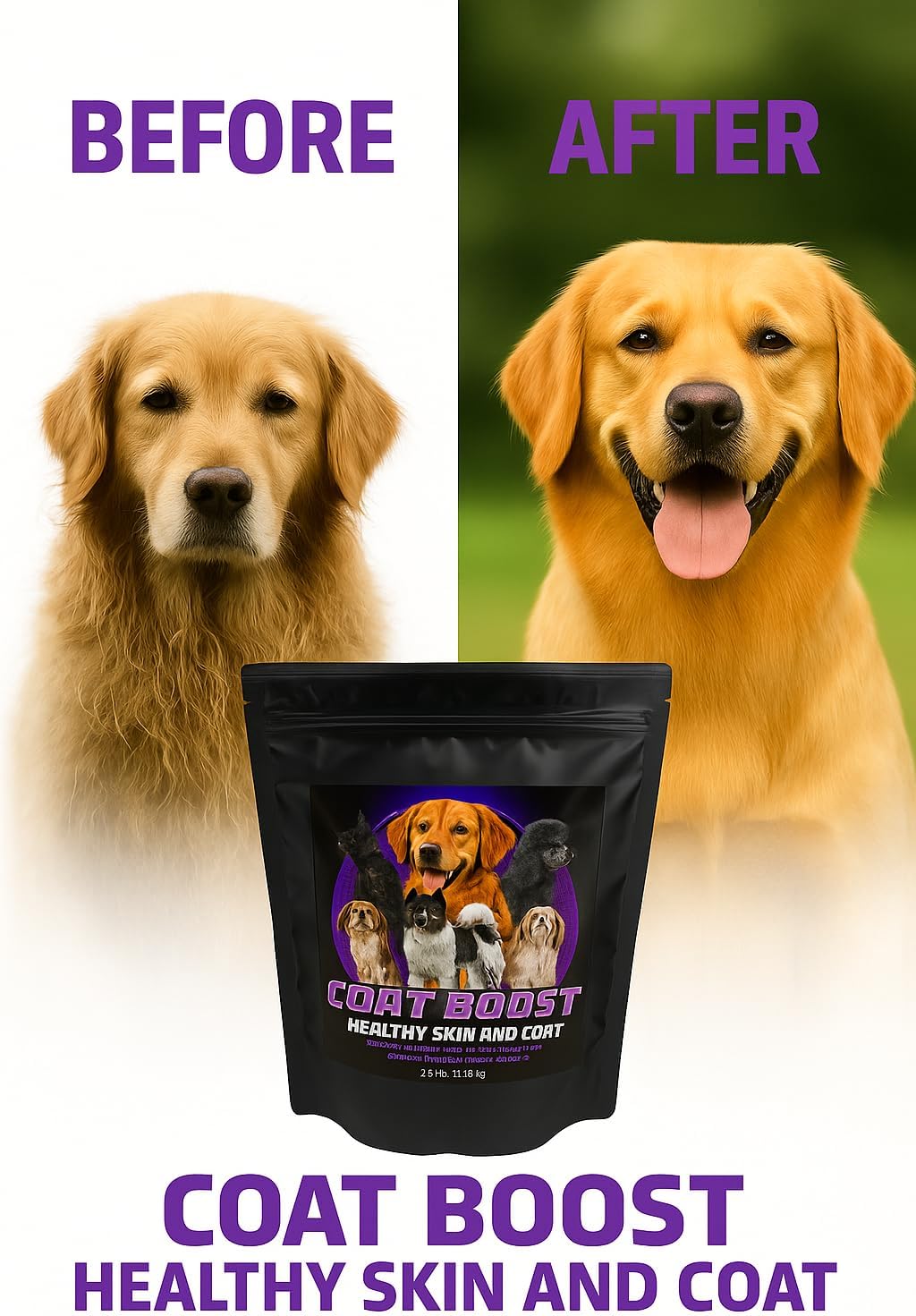 Fórmula CPN Coat Boost para perros, 2.5 lb