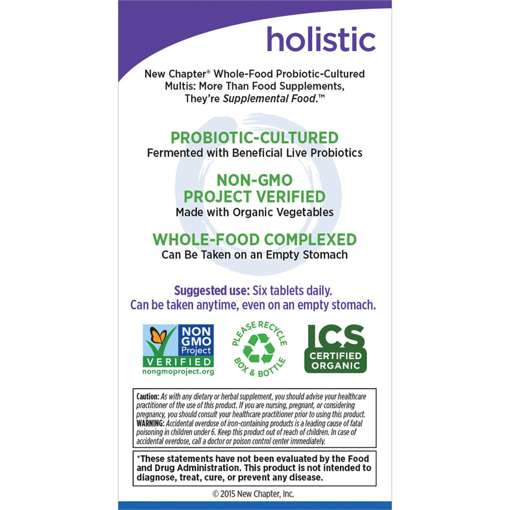 New Chapter Tiny Tabs Multivitamínico, 192 Comprimidos