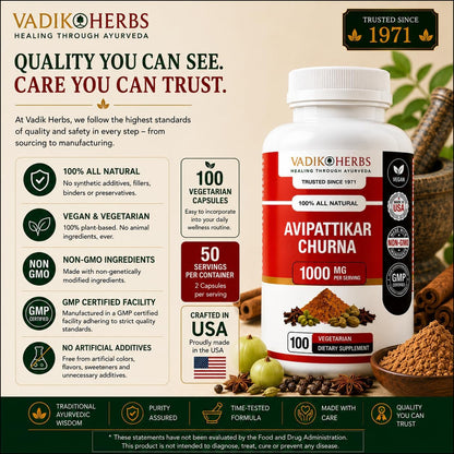 Vadik Herbs Avipattikar Churna, Amla – Canela y Cardamomo: Especias aromáticas que aportan propiedades – Image 5