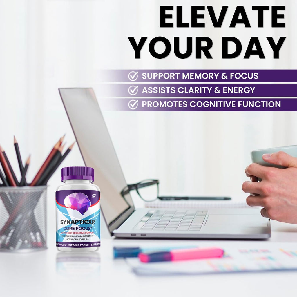 SynapticXR Brain Supplement Capsules – Fórmula Máxima Potencia Natural (60 Cápsulas)