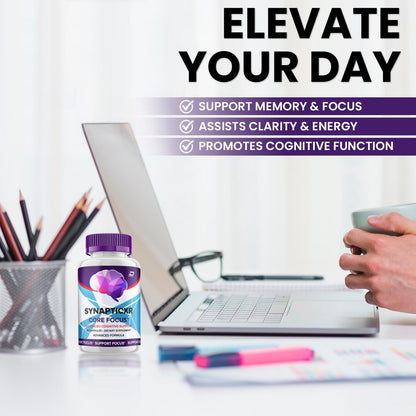 SynapticXR Brain Supplement Capsules – Fórmula Máxima Potencia Natural (60 Cápsulas) – Image 3
