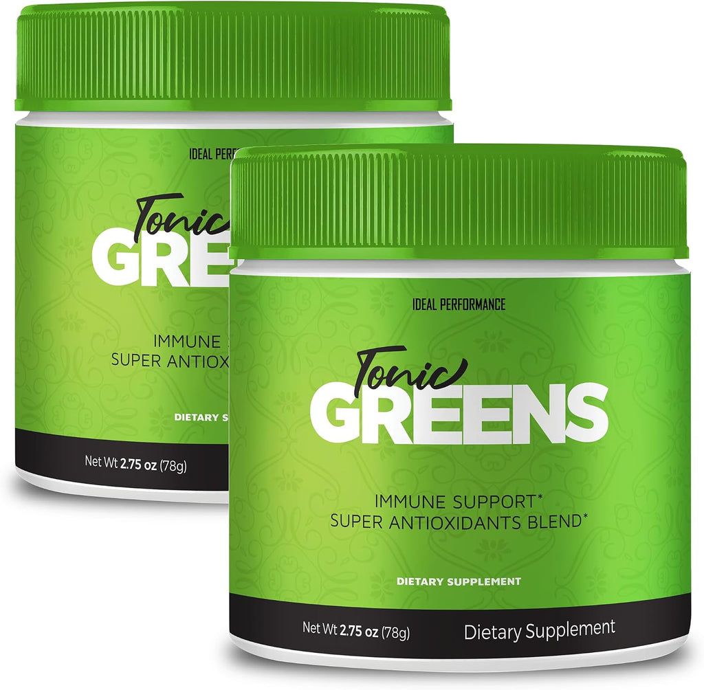 Tonic Greens - Suplemento en Polvo de Verde Natural con BCAA - Fórmula Avanzada - 2 Paquetes