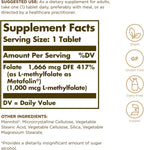 Solgar Folato (Metafolina) 1000 mg
