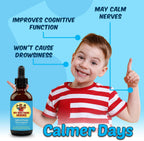 Calm & Focus Drops - Suplemento de apoyo cognitivo con L-teanina, GABA y Huperzina A (60 ml)