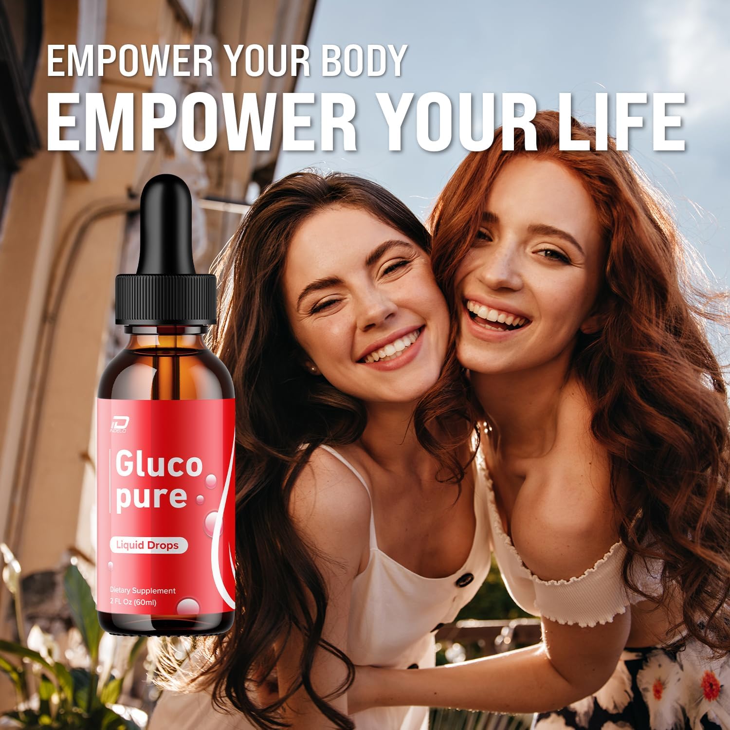 Gluco Pure Drops - Fórmula Saludable - Complemento Alimenticio en Gotas - Extra Fuerza (2 Envases - Suministro de 2 Meses)