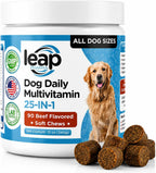 Multivitamínico y Suplemento para Perros con Aceite de Krill, Omega 3,6,9, Pre y Probióticos, Vitaminas Esenciales - Apoyo para Articulaciones, Piel, Pelo, Digestión e Inmunidad (90 Golosinas Blandas)