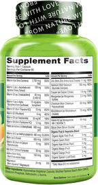 NATURELO Bariatric Multivitamin - One Daily with Iron - Suplemento para Cirugía Bariátrica - Nutrición Natural - 60 Cápsulas Veganas