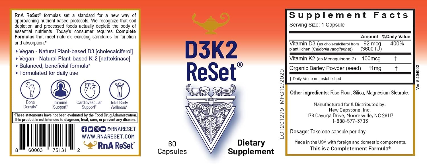 RnA ReSet Pack Longevidad – ReMag Magnesio, Vitamina C, Vitamina D y Complejo B ReAline