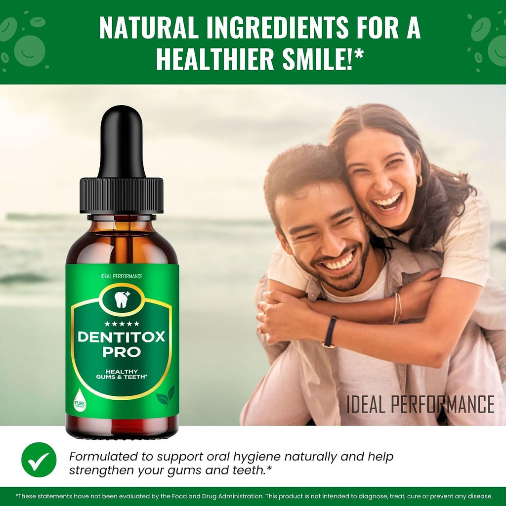 Dentitox Pro Drops para Dientes y Encías Saludables - Fórmula Avanzada con Mezcla Natural (3 Envases)