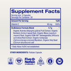 Ora Organic Suplemento Natural para el Equilibrio Hormonal Femenino - Ashwagandha, Maca, Bardana, Cordyceps y Vitamina C - 90 Cápsulas