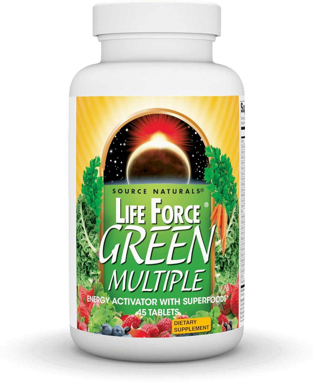 Source Naturals Life Force Green Multiple - Multivitamin with Superfoods, 45 Tablets