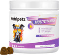 Nutripetz Suplemento Multivitamínico para Perros y Gatos, 120 Masticables Sabor Pato con Glucosamina y Probióticos
