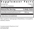 Nutricology Artemisia - Extracto de Artemisia Annua 500 mg - 100 Cápsulas