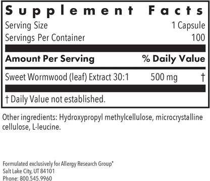 Nutricology Artemisia - Extracto de Artemisia Annua 500 mg - 100 Cápsulas – Image 2