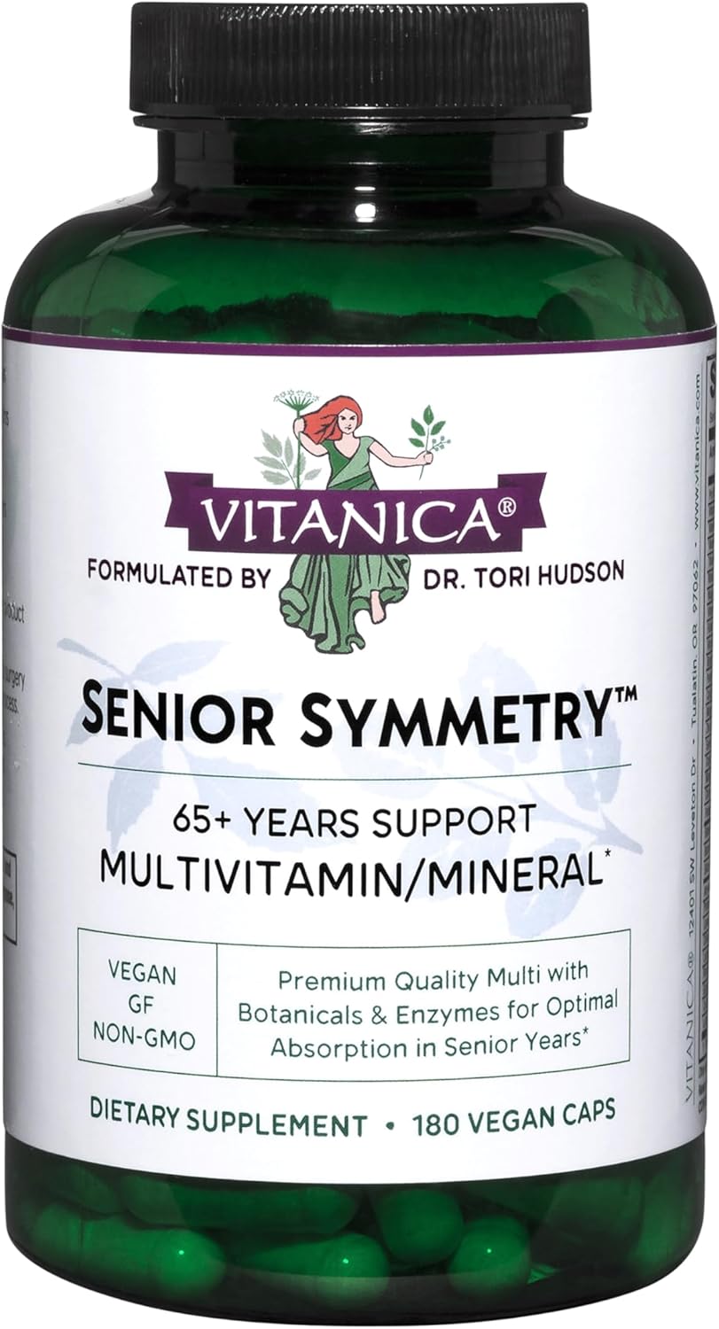 Vitanica, Senior Symmetry, Multivitamin for 65+ Women, Vegan, 180 Capsules