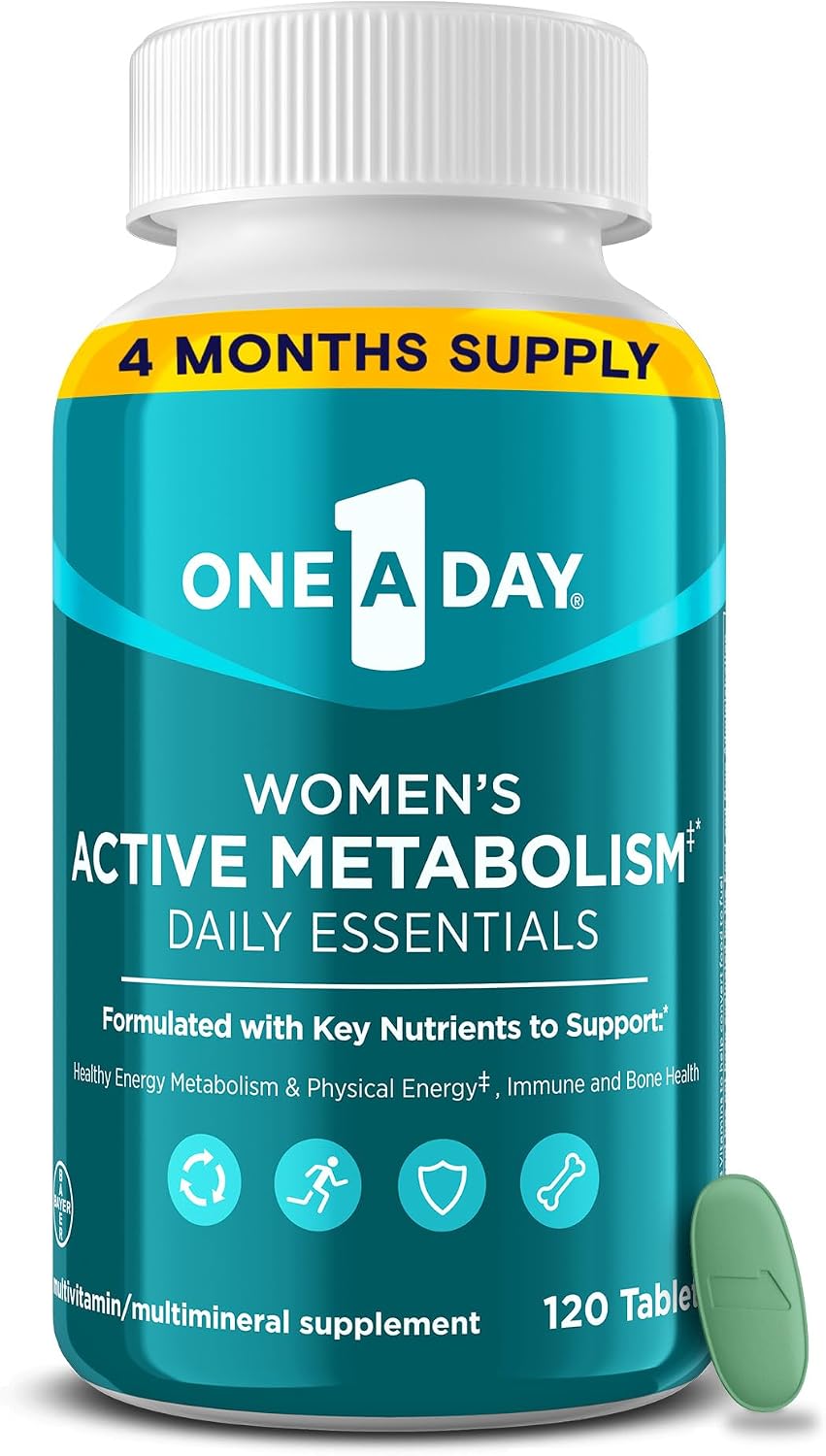 One A Day Women's Active Metabolism - Multivitamínico para Mujeres, 120 Comprimidos