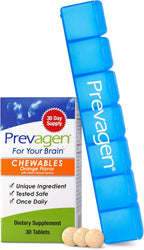 Prevagen Regular Strength Comprimidos Masticables Sabor Naranja - 30 Comprimidos (1 Mes) | Formulado para el Cerebro con 10 mg de Apoaequorina y Vitamina D3