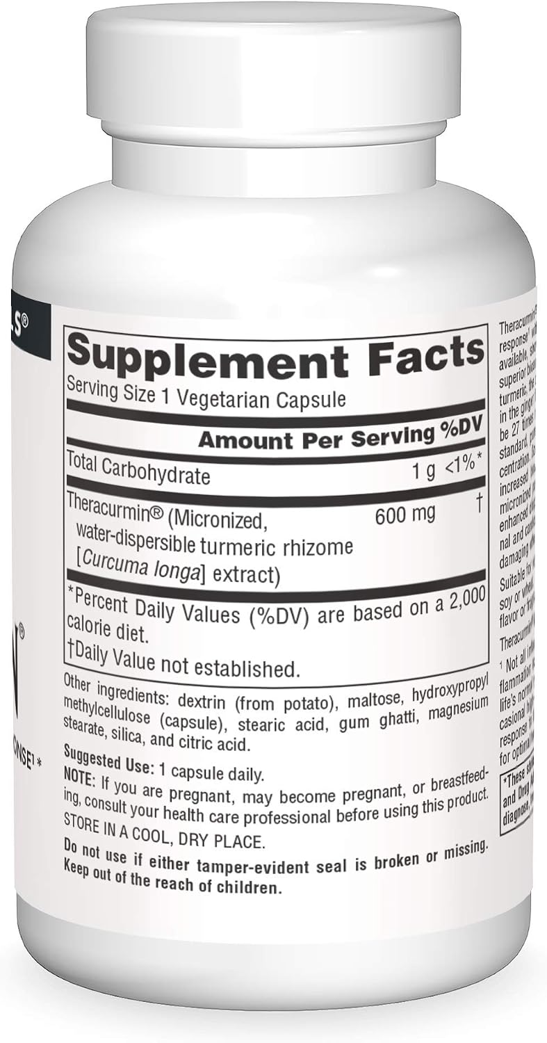 Source Naturals Theracurmin, 600 mg – 60 Vegetarian Capsules