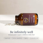 Infinity-C Cápsulas de Vitamina C Orgánica – 1000 mg de Acerola, Camu Camu y Amla con Jengibre, Astrágalo y Shilajit (30 dosis)