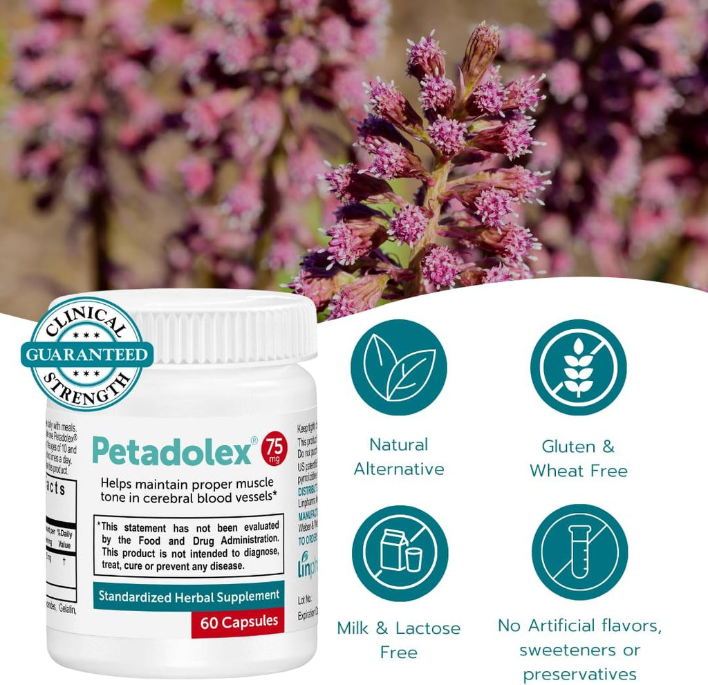 Petadolex – Butterbur Root Extract PA-Free, 75 mg, 60 Capsules