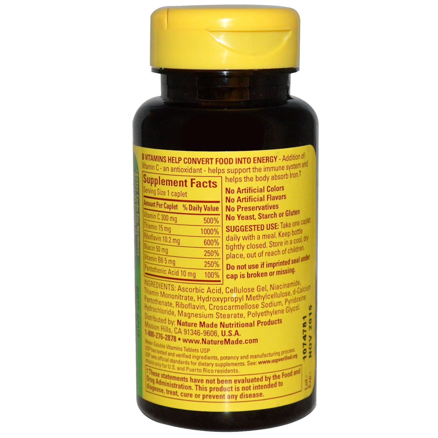 Nature Made B-Complex with Vitamin C, 100 Tablets