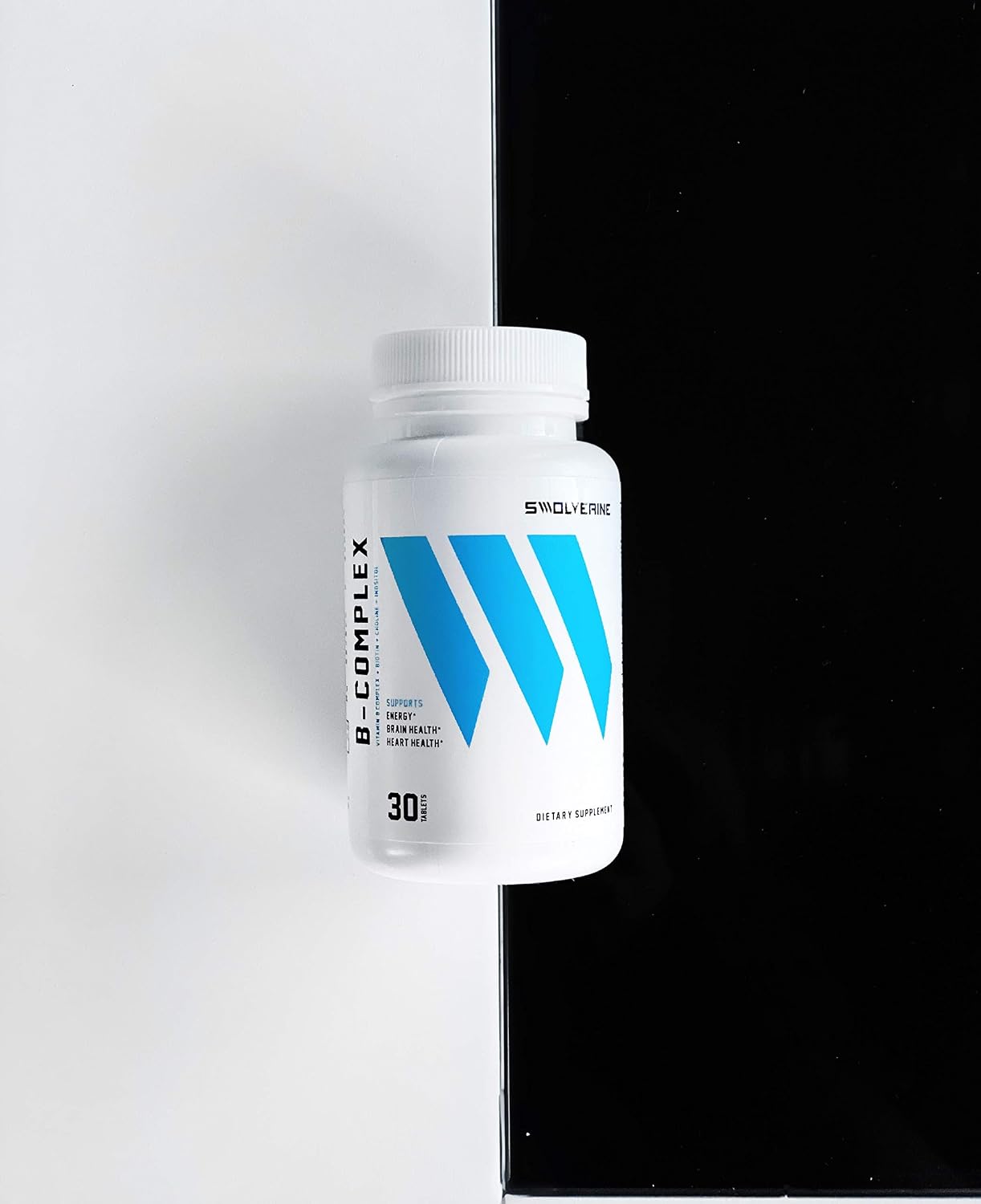 Swolverine Complejo B - Vitaminas B1, B2, B3, B5, B6, B7, B9, B12 con Colina e Inositol (30 Dosis)