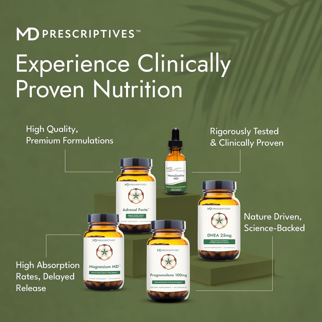 MD Prescriptives DHEA 25mg - Complemento alimenticio a base de ñame silvestre - 60 cápsulas vegetarianas