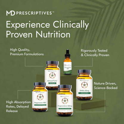 MD Prescriptives DHEA 25mg - Complemento alimenticio a base de ñame silvestre - 60 cápsulas vegetarianas