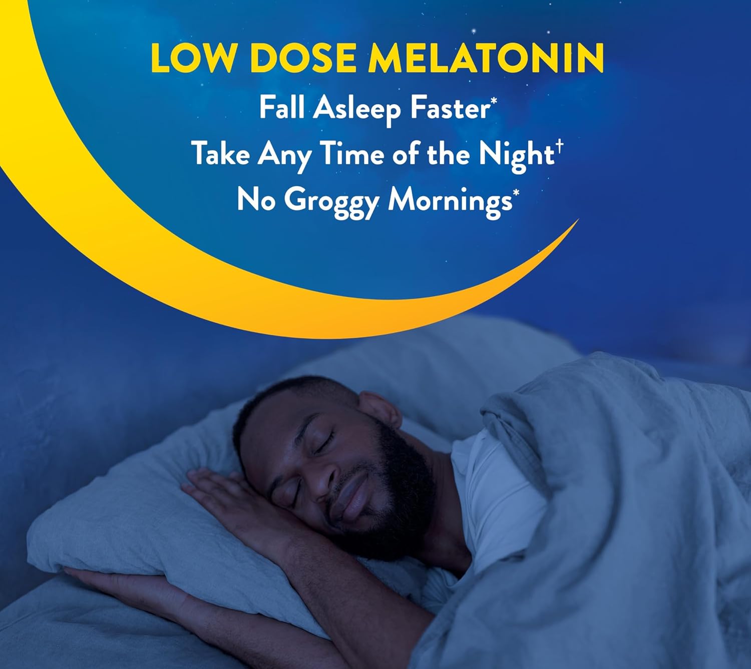 MidNite Back to Sleep Baja Dosis, Melatonina 1.5 mg, Ayuda para Dormir, 30 Comprimidos de Fusión Rápida