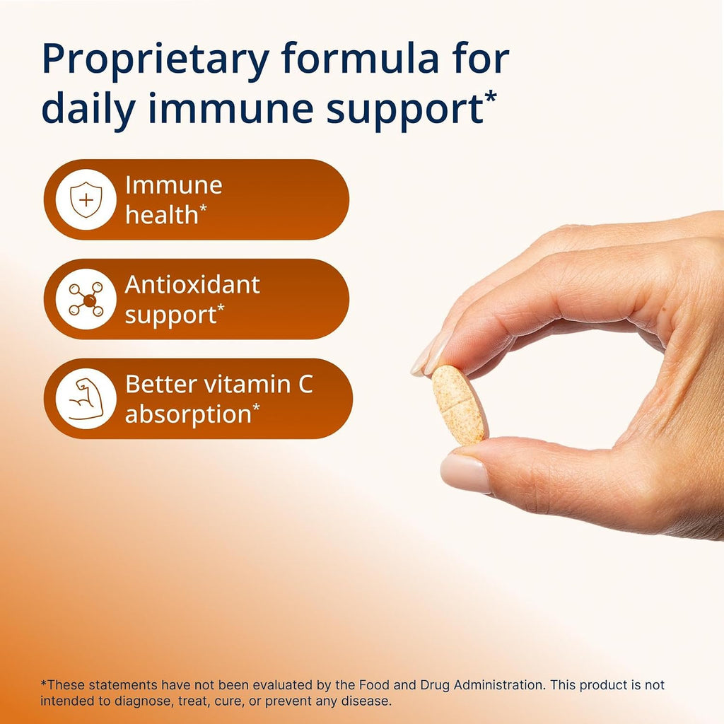 Metagenics Ultra Potent-C 1000 - Vitamina C Tamponada con Apoyo Antioxidante - Apoya la Salud Inmunológica, Formación de Colágeno y Comodidad Estomacal - No GMO y Sin Gluten - 90 Comprimidos