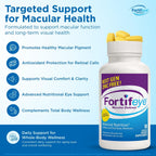 Fortifeye Macular Defense Multivitamin - 90 comprimidos (Sin Zinc) - Fórmula natural para la salud ocular y general