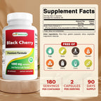 Best Naturals Black Cherry 1000 mg, 180 cápsulas