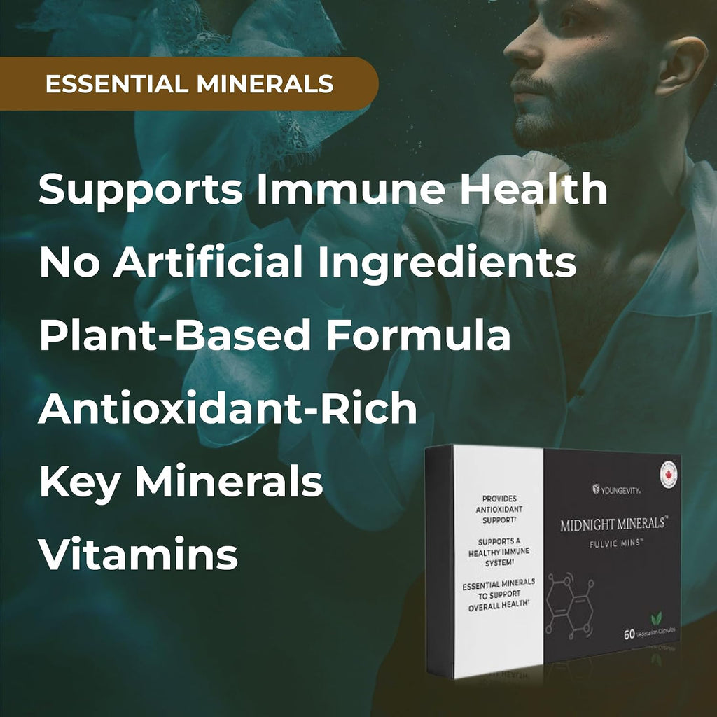 Youngevity Midnight Minerals Fulvic Mins 60 Cápsulas