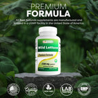 Best Naturals Wild Lettuce 10:1 Extract 250 mg - 240 Capsules