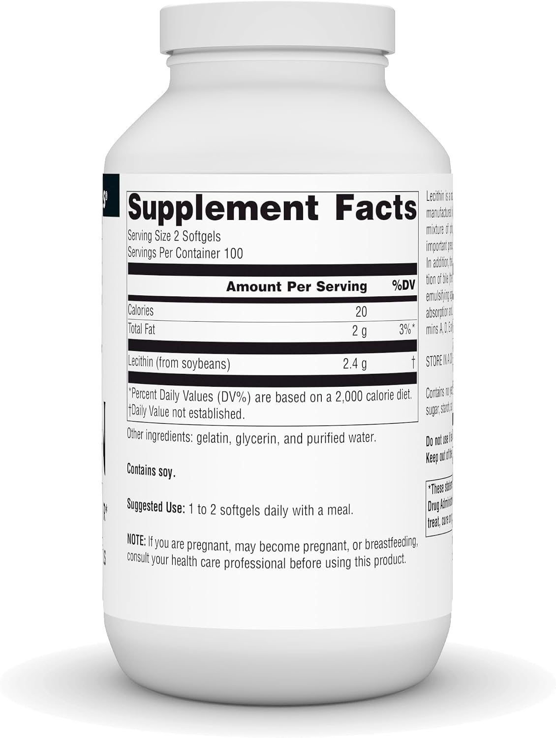 Source Naturals Lecitina 1200 mg - 200 Cápsulas Blandas