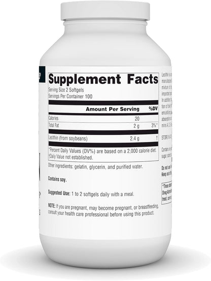 Source Naturals Lecitina 1200 mg - 200 – Fuente de colina: La lecitina es rica en colina, un nutriente esencial – Image 2
