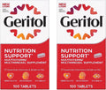Geritol Multivitamin with 26 Essential Vitamins and Minerals, 100 Tablets (2-Pack)