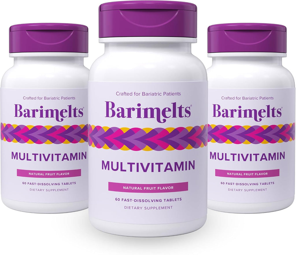 BariMelts Multivitamin - Multivitamínico Bariátrico para Mujeres - 60 Comprimidos de Rápida Disolución (1 Mes de Suministro), Sabor Fruta Natural