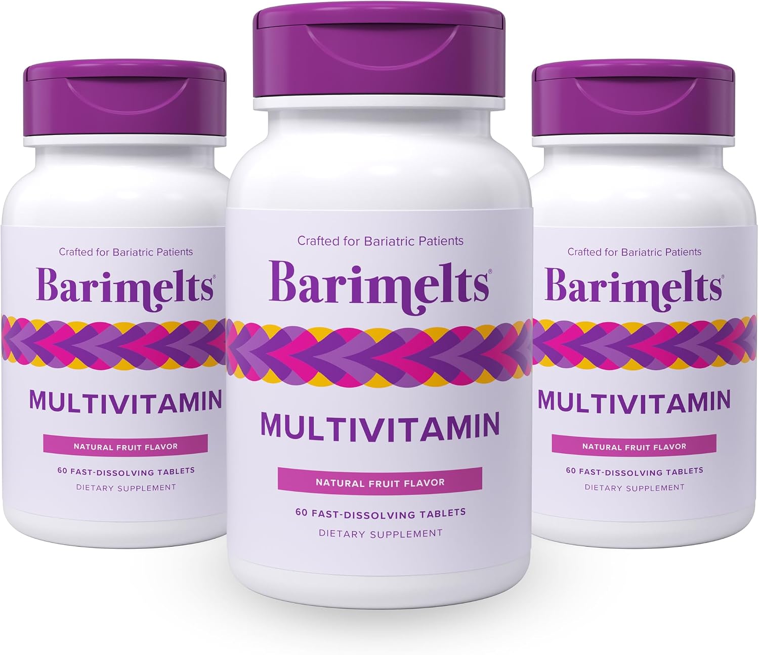 BariMelts Multivitamin - Multivitamínico Bariátrico para Mujeres - 60 Comprimidos de Rápida Disolución (1 Mes de Suministro), Sabor Fruta Natural