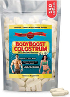 BodyBoost Bovine Colostrum Capsules (240) - Supplement with Immunoglobulins and Lactoferrin, Grass-Fed, Non-GMO