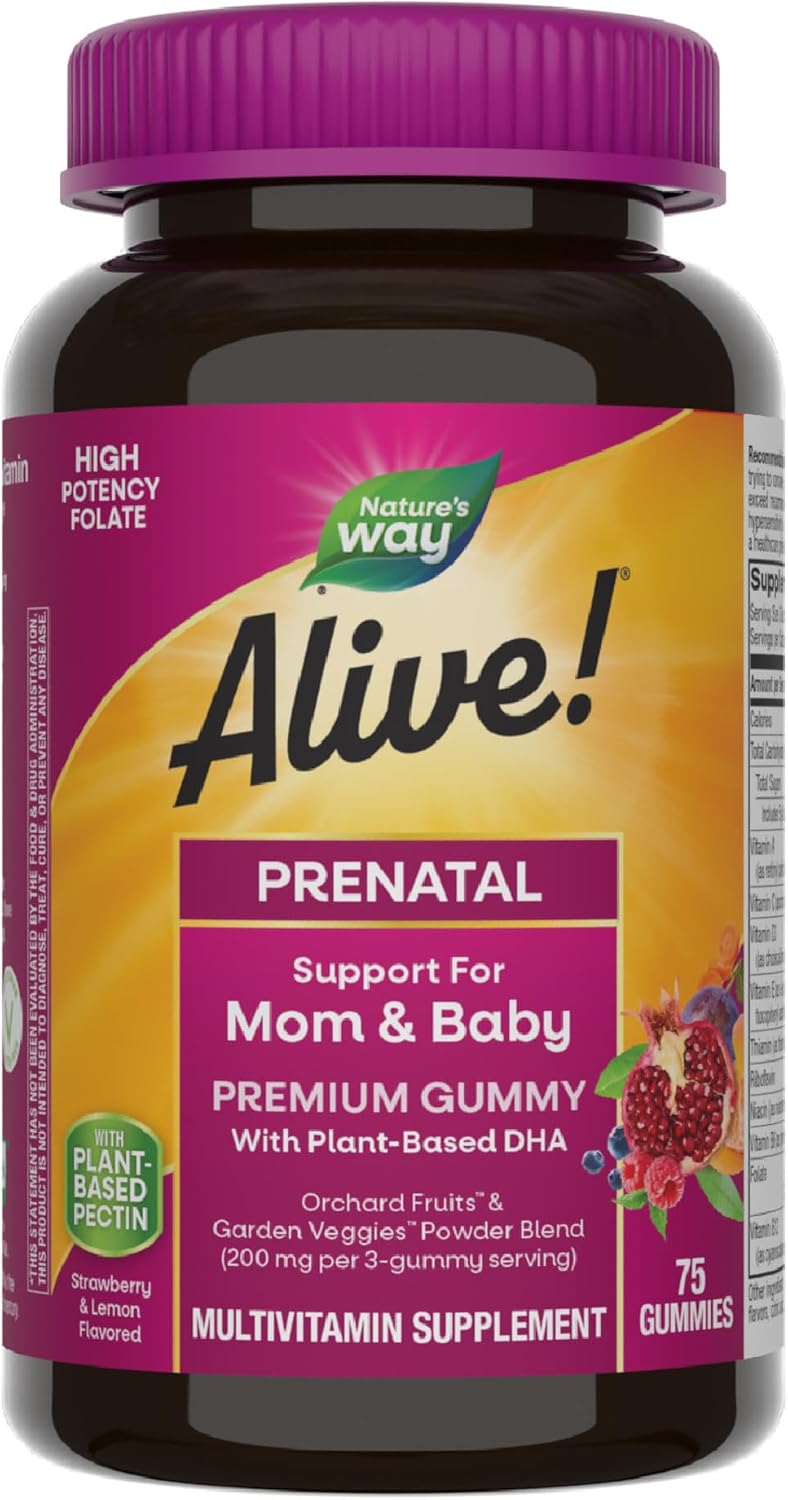 Nature's Way Alive! Multivitamínico Prenatal Premium en Gomitas - 75 Gomitas