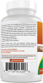 Best Naturals B-100 Complex para adultos, 120 Cápsulas